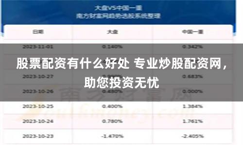 股票配资有什么好处 专业炒股配资网，助您投资无忧